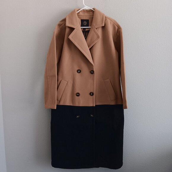 Carla Rockmore Collection REG The Muse Color Blocked Coat - Size Small a670442 - Picture 5 of 8